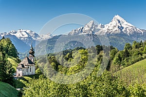 Idílico montana en bávaros Alpes países Baviera alemania 