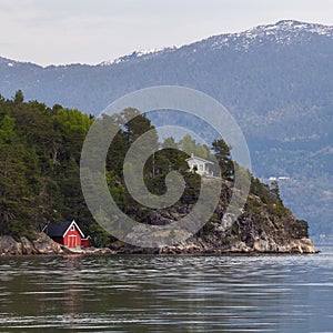 Idyllic Norwegian fjord landscape