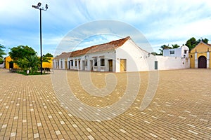 Idyllic Plaza in Mompox, Colombia photo