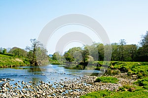 The idyllic river Ribble.