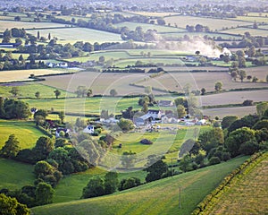 Idyllic rural farmland, Cotswolds UK photo