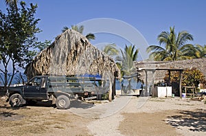 Idyllic rustic beach hideaway in Mexico