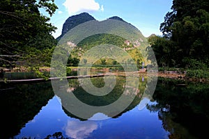 The idyllic scenery in jingxi ,guangxi, china