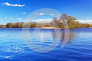 Idyllic scenery of the lake