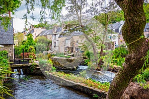 Idyllic scenery at Pont-Aven, a commune in the Finistere department of Brittany (Bretagne) in northwestern France