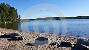 Idyllic seaside scenery in Finland