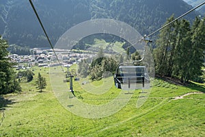 Idyllic summer landscape in the Alps