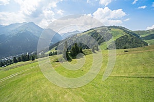 Idyllic summer landscape in the Alps