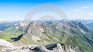 Idyllic summer landscape in the Alps