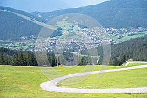 Idyllic summer landscape in the Alps