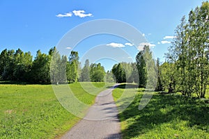 Idyllic summer landscape in LuleÃ¥