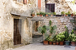 Idyllic terrace in Istria