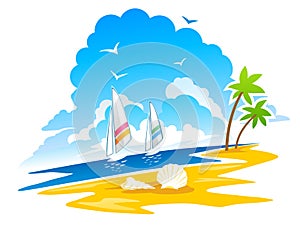 Idyllic tropical beach