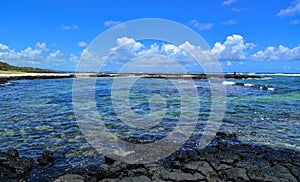 Idyllic tropical sea in sunny day