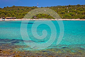 Idyllic turquoise beach Sakarun on Dugi Otok island