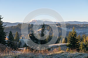 Idyllic view of the Carpathian mountains