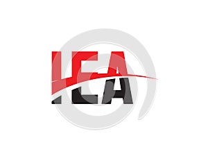 IEA Letter Initial Logo Design Vector Illustration