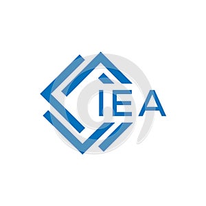 IEA letter logo design on white background. IEA creative circle letter logo concept. I