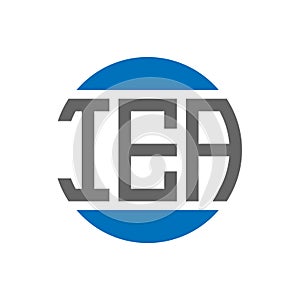 IEA letter logo design on white background. IEA creative initials circle logo concept. IEA letter design
