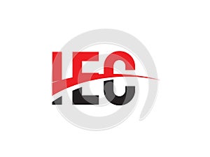 IEC Letter Initial Logo Design Vector Illustration