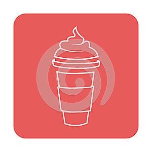 Iecd coffee vector icon