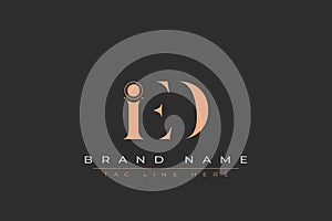 IED abstract letter logo design