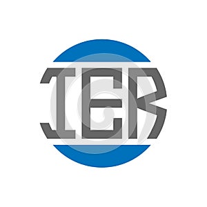 IER letter logo design on white background. IER creative initials circle logo concept. IER letter design