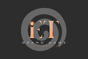 IET abstract letter logo design