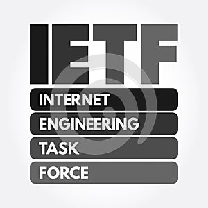 IETF - Internet Engineering Task Force acronym, concept background