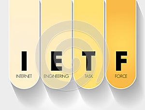 IETF - Internet Engineering Task Force acronym, concept background