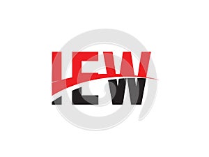 IEW Letter Initial Logo Design Vector Illustration photo