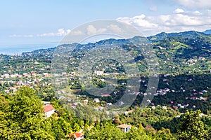 iew of suburbs of Batumi city from Sameba hill