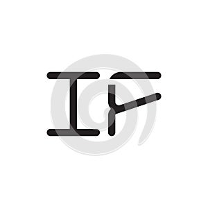 if initial letter vector logo icon