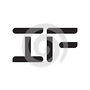 if initial letter vector logo icon
