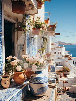 If Matisse Was A Photographer, A Vases And Flowers On A Window Ledge