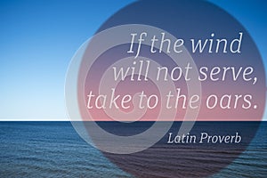 To oars proverb photo
