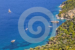 Firnaz Cove is one of the most beautiful coasts in Kalkan of Antalya. photo
