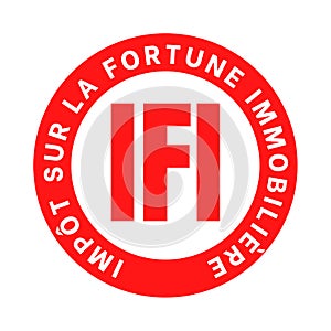 IFI, Real estate wealth tax in France symbol photo
