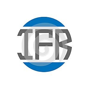 IFR letter logo design on white background. IFR creative initials circle logo concept. IFR letter design