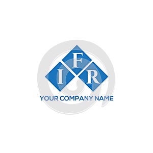IFR letter logo design on WHITE background. IFR creative initials letter logo concept. IFR letter design