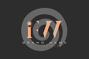 IFW abstract letter logo design