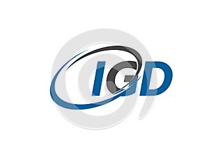 IGD logo, design, vector illustration