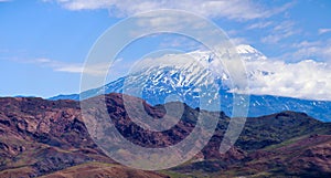 Mount Ararat, Agri Dagi, mountain, volcano, Igdir, Turkey, Middle East, nature, landscape, aerial view, Noah, Ark photo