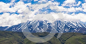 Mount Ararat, Agri Dagi, mountain, volcano, Igdir, Turkey, Middle East, nature, landscape, aerial view, Noah, Ark photo