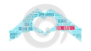 Igeneration animated word cloud