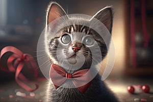 ight, and Rim LightCute Kitten Adventure: Epic Cartoon in 32k with Bokeh and VR!