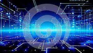 igital technology, internet network connection ,modern computer surfing internet ,futuristic innovative technology background, photo