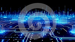 igital technology, internet network connection ,modern computer surfing internet ,futuristic innovative technology background, photo