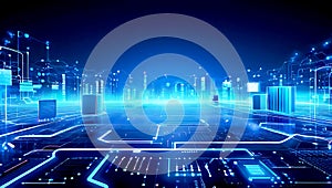 igital technology, internet network connection ,modern computer surfing internet ,futuristic innovative technology background, photo