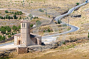 Church of La Vera Cruz in Segovia Spain in summer photo